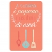 Placa Decorativa para Cozinha - MDF - 20x30cm - A Cozinha é Pequena