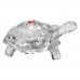 Tartaruga Decorativa De Vidro Pequena 8x5,5cm