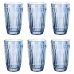 Copo Long Drink Azul Luster - Jogo Com 6 Peças - 355 mL