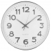 Relógio de Parede Prata 19,5cm Redondo - Decoração Moderna de Luxo