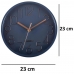 Relógio de Parede Azul 23cm - Silencioso e Decorativo