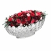 Elegante Centro de Mesa Cristal Pequeno Oval 29x11 - Decoração, Frutas e Flores