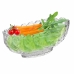 Elegante Centro de Mesa Cristal Pequeno Oval 29x11 - Decoração, Frutas e Flores