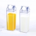 Garrafa Transparente Acrílica | 450ml | Com Trava Anti-Vazamento e Adesivo