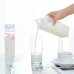 Garrafa Transparente Acrílica | 450ml | Com Trava Anti-Vazamento e Adesivo