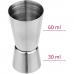 Dosador Bebidas Inox 30ml/60ml Medidor Duplo Coquetel