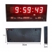 Relógio de Parede Digital LED Grande 36cm: Hora, Data, Temperatura e Alarme