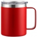 CanecaTérmica Aço Inox 360ml | Copo Térmico Preto P/ Cerveja e Café