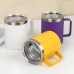 CanecaTérmica Aço Inox 360ml | Copo Térmico Rosa P/ Cerveja e Café