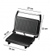 Mini Grill Elétrico de Inox 750W | Sanduicheira e Grelhador 110V