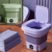 Mini Máquina de Lavar Roupas Portátil Dobrável 6,5L | Bivolt e Roupas de Bebê