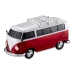 Caixa de Som Kombi Bluetooth Vermelho | 10W | USB | Rádio