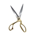 Tesoura Profissional De Alfaiate Dourada Aço Inox Para Tecidos 20Cm