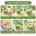 Forma Picolé Livre de BPA com 8 Cavidades e Palitos Reutilizáveis - Verde