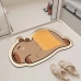 Tapete Antiderrapante Capivara Decorativo Para Banheiro E Cozinha