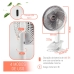 Ventilador de Mesa Retr&aacute;til Dobr&aacute;vel Carisma - Branco - USB-C - 3 Velocidades
