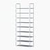 Sapateira Vertical com 9 Prateleiras - Estrutura em A&ccedil;o e Pl&aacute;stico - 158 cm x 60 cm x 30 cm - Branca