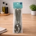 Conjunto 6 Colheres Mesa Aço Inox Talheres Refeição Resistente
