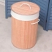 Cesto de Roupa Suja Bambu Redondo- Organização com Design Natural