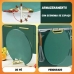 Tábua de Corte Antibacteriana 35cm Verde Antiderrapante Livre de BPA