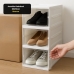 Organizador de Sapatos e Roupas Multiuso Empilh&aacute;vel Slim - 3 Andares