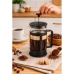 Cafeteira Prensa Francesa 300ml Vidro Preta French Press Caf&eacute; Manual