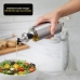 Porta Azeite Galheteiro 300ml Vidro E Inox Dosador Cozinha Anti Vazamento Bico Fino