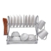 Escorredor Louças Suporte Pratos 2 Andares Metal Cromado Porta Copos Talheres Cozinha