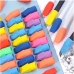 Borracha Ponteira Escolar Colorida Kit 48 Unidades Para L&aacute;pis Pote Macia