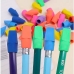 Borracha Ponteira Escolar Colorida Kit 48 Unidades Para L&aacute;pis Pote Macia