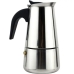 Cafeteira Italiana Moka Inox 6 Xicaras 300ml Preparo Cafe Forte Resistente Fogao Inducao