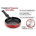 Frigideira Pequena Antiaderente 12cm Alum&iacute;nio Vermelha Omeleteira Individual