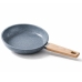 Frigideira Indu&ccedil;&atilde;o Cer&acirc;mica 20cm Antiaderente Cinza Cabo Wood