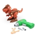 Brinquedo Dinossauro Infantil Montar Desmontar Parafusadeira El&eacute;trica 
