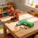 Brinquedo Dinossauro Infantil Montar Desmontar Parafusadeira El&eacute;trica 