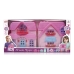 Casa Boneca Maleta Infantil Port&aacute;til Luz Som M&oacute;veis Acess&oacute;rios Rosa Casinha Brinquedo