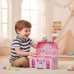 Casa Boneca Maleta Infantil Port&aacute;til Luz Som M&oacute;veis Acess&oacute;rios Rosa Casinha Brinquedo