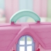 Casa Boneca Maleta Infantil Port&aacute;til Luz Som M&oacute;veis Acess&oacute;rios Rosa Casinha Brinquedo