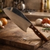 Cutelo Profissional Carne Churrasco Inox Madeira 28,5cm Inox