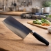 Cutelo Profissional Cozinha Inox 30cm Carne A&ccedil;ougueiro Preto