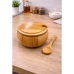 A&ccedil;ucareiro Porta A&ccedil;&uacute;car Bambu Tampa Colher Mesa Posta Caf&eacute; Cozinha 300g