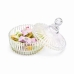 Bomboniere Baleiro Pote Vidro Tampa Doce Bala Mesa Decora&ccedil;&atilde;o 14cm Resistente