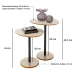 Conjunto Mesa Lateral em MDF com Pé de Aço - Conjunto com 2 Mesas