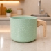 Leiteira Inducao Fervedor Nanoceramico 1,5l Caneco Antiaderente Verde 