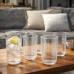 Conjunto 6 Copos Vidro Canelado 420ml Transparente Drink Whisky Gin Agua Suco