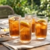 Conjunto 6 Copos Vidro Canelado 420ml Transparente Drink Whisky Gin Agua Suco