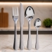 Conjunto 16 Talheres Inox Aco 18/0 com Faca de Churrasco e Cabo Anatomico
