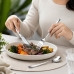 Conjunto 16 Talheres Inox Aco 18/0 com Faca de Churrasco e Cabo Anatomico