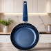 Frigideira Para Indu&ccedil;&atilde;o 22cm Cer&acirc;mica Antiaderente Azul