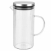 Jarra para Mesa Posta de Vidro Marine com Tampa Hermetica Inox 1,4L